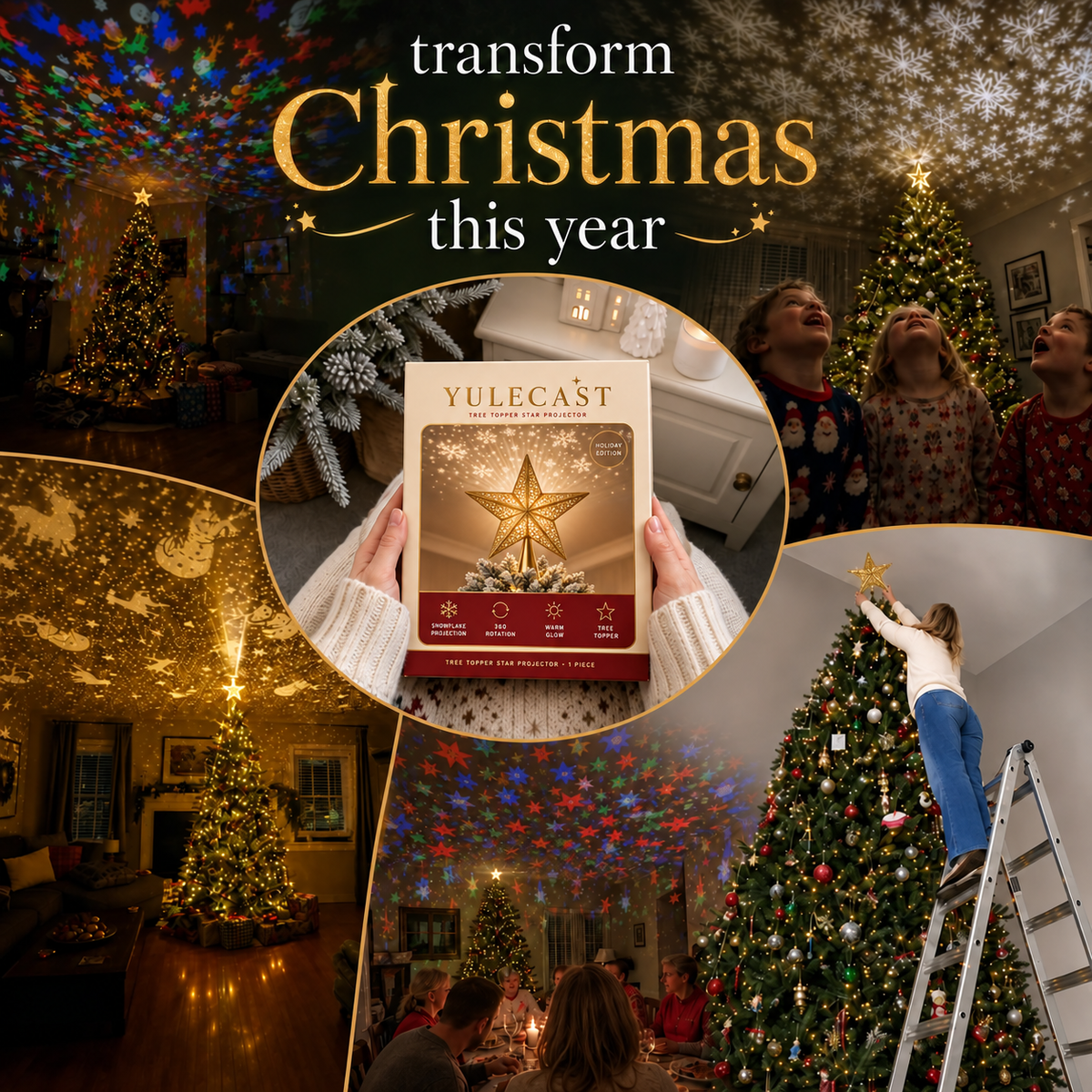 Yulecast™ - Star Ornament Projector