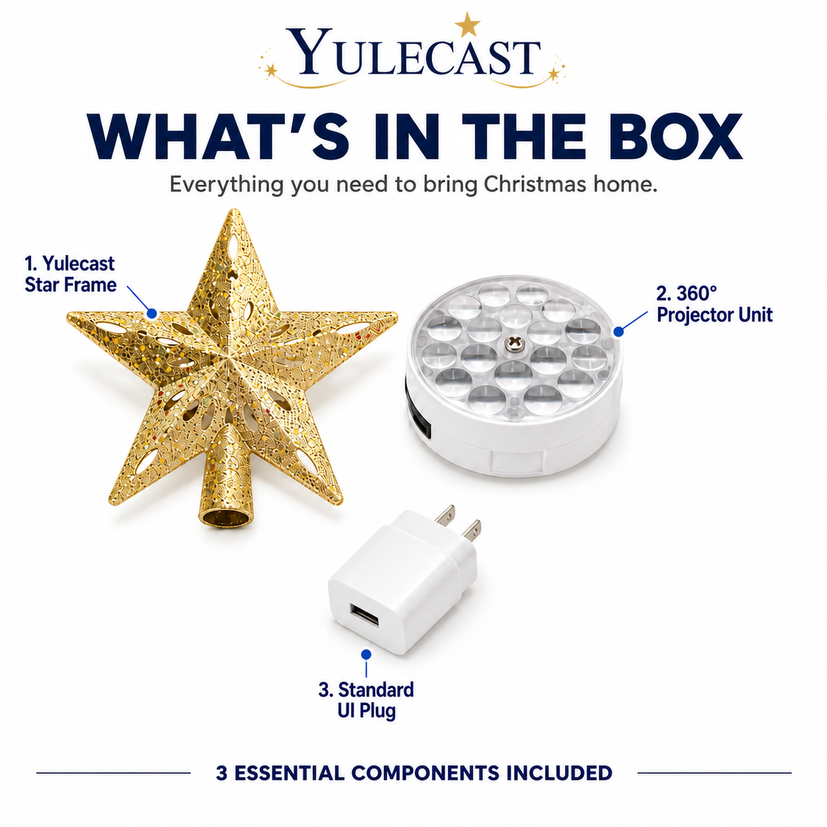 Yulecast™ - Star Ornament Projector